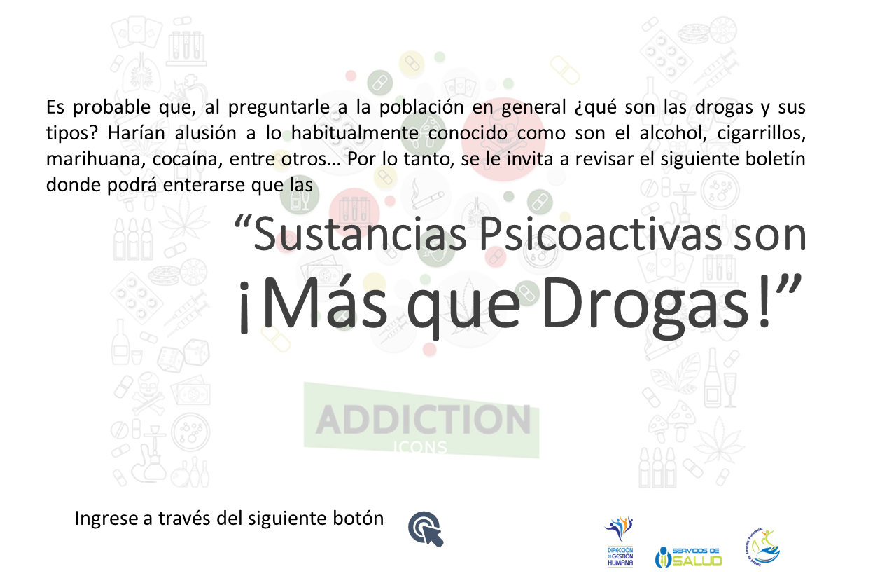 Boletín: Sustancias Psicoactivas ¡Más que drogas!